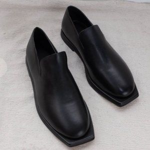 Wal & Pai Alamo Black Leather Loafers - Size 36